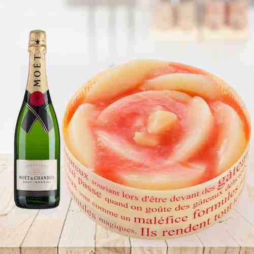 Moet And  Cheese Cake