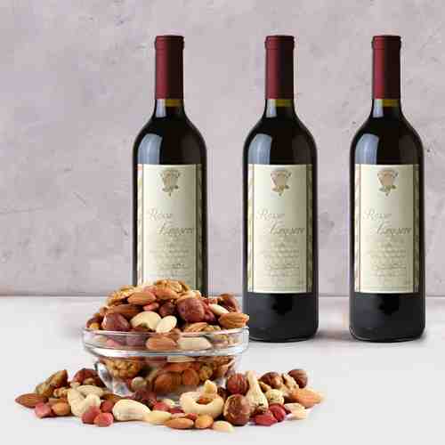 Red Wines And Mixed Nut
