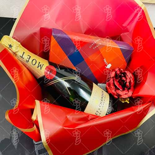 Moet Chandan With Chocolate Box