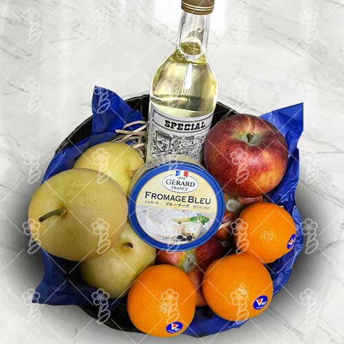 Fruit And Cheese And Wine Hamper