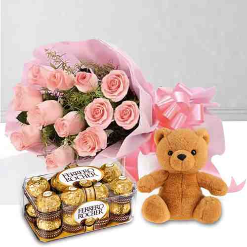 Rose Chocolate Teddy