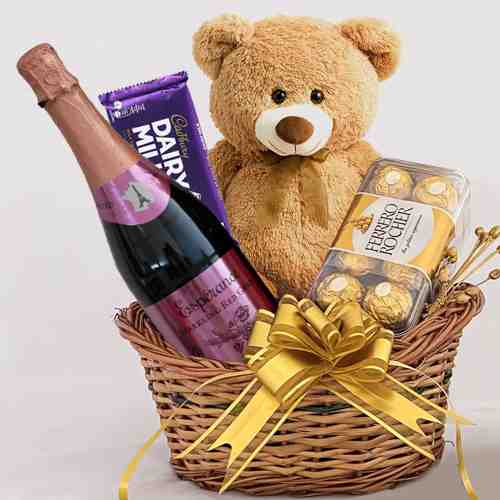 Teddy Fruit Juice And Chocolates