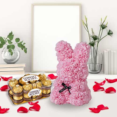 Pink Teddy And Ferrero