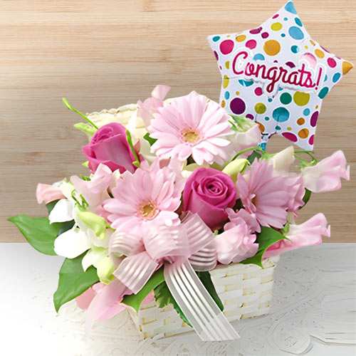 Flowers N Balloons Combo