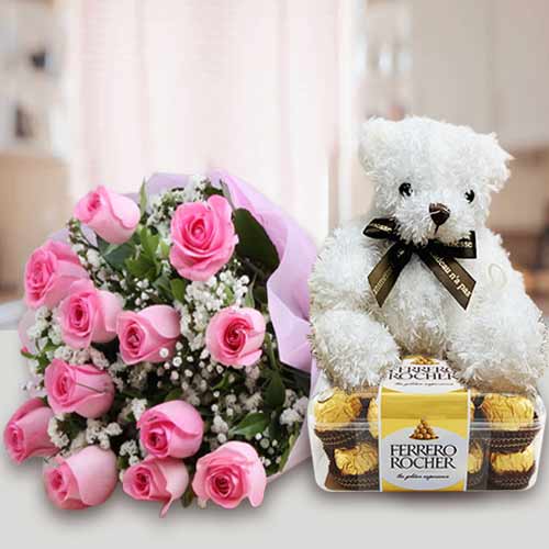 Choco-cuddle Rose Delight