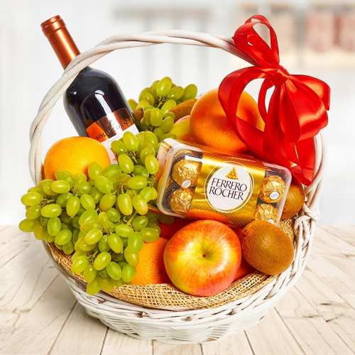 Fruits Wine And Chocolates