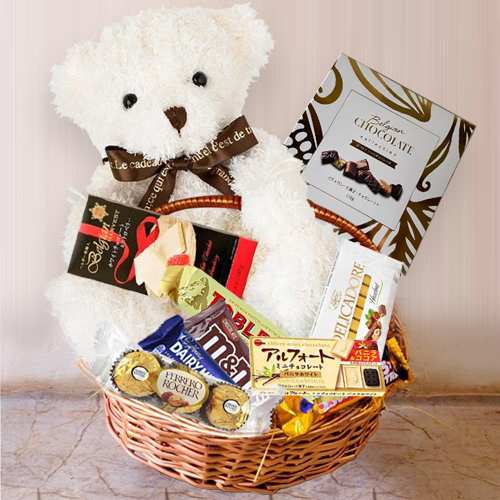 Teddy And Chocolate Hamper