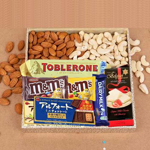 Dry Fruits And Chocolate Box