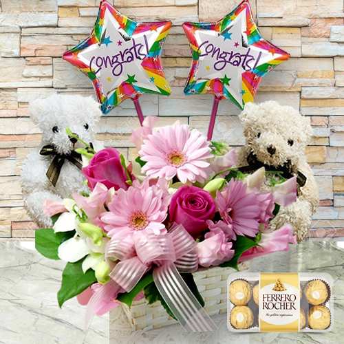 Floral Congratulations Gift Box