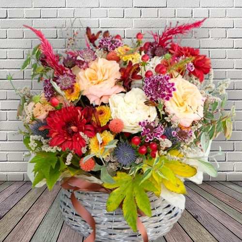 Autumn Sunset Flower Arrangement