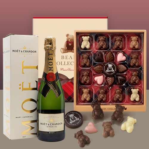 Elegant Romance Moet N Chocolate Box
