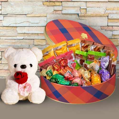 Teddy With Chocolate Delight