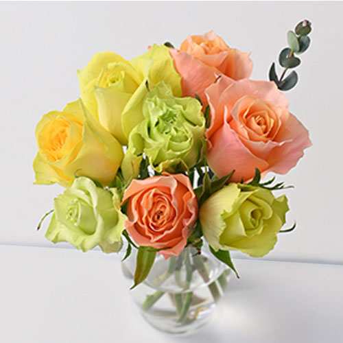 Yellow And Orange Rose Bouquet