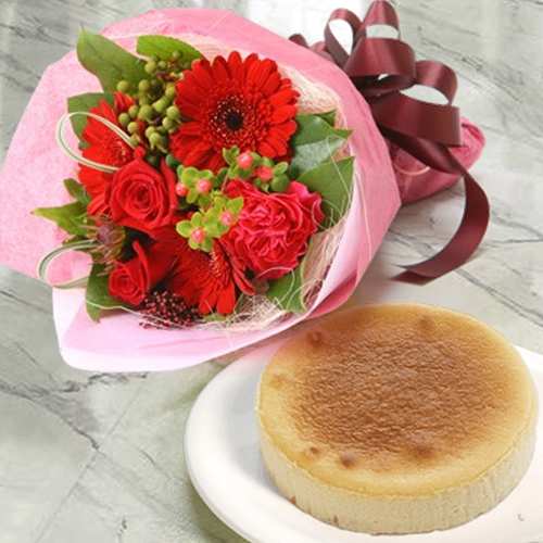 Vibrant Blooms N Cheese Cake