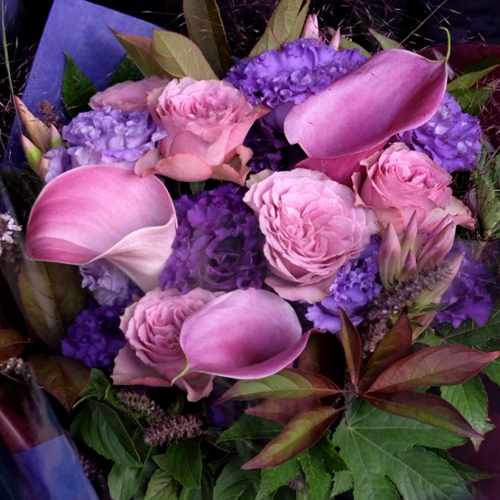 Blue And Purple Bouquet