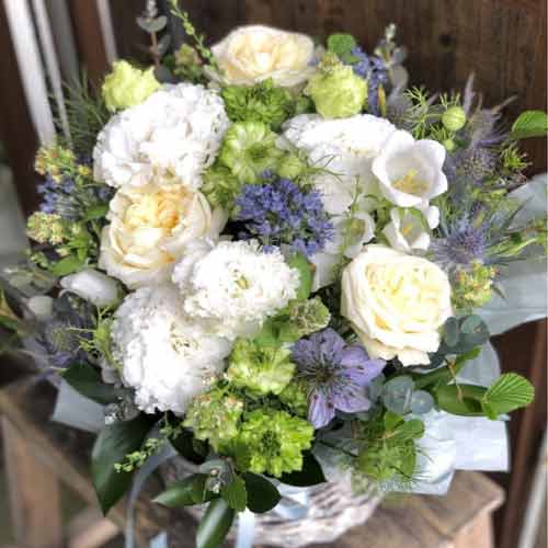 Blue And White Flower Arrangements