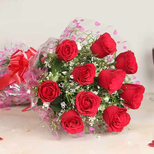 10 Red Rose Bouquet
